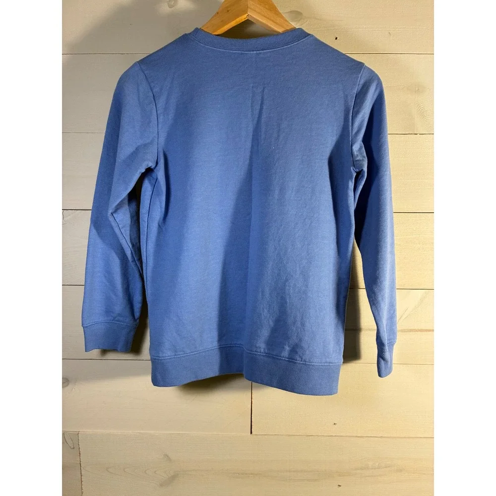 Carters Boys Blue Good Vibes Graphic Sweatshirt Size 12 Pullover Crew Neck